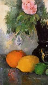 Flores y frutas Paul Cezanne Impresionismo bodegón Pinturas al óleo